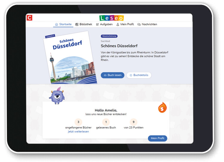 Leseo für Schüler Digitale Leseförderung Cornelsen