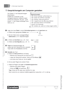 Deutschbuch - Medienkompetenz fördern - Gesprächsregeln am Computer gestalten - Kopiervorlage/Arbeitsblatt - 5./6. Schuljahr