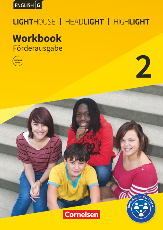 English G Lighthouse / English G Headlight / English G Highlight - Workbook - Förderausgabe mit Audios online - Band 2: 6. Schuljahr