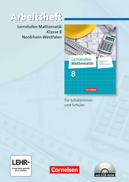 Lernstufen Mathematik - Arbeitsheft mit eingelegten Lösungen und CD-ROM - 8. Schuljahr